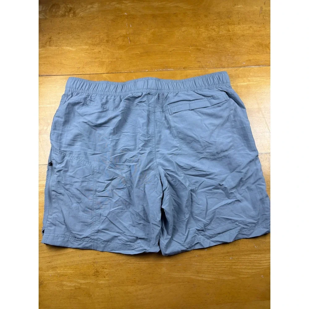 The North Face Mens Gray FlashDry Hiking Shorts XL Belted Mesh Lined 7 Inseam